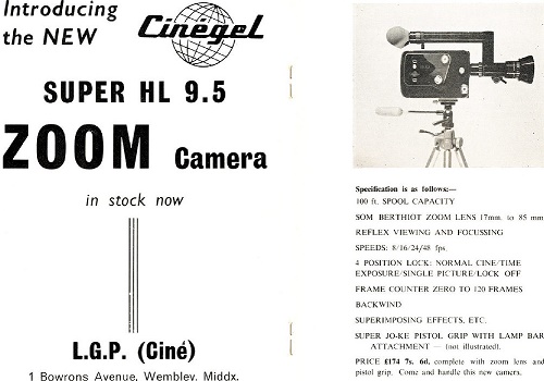 Advert in the Group 9.5 magazine The 9.5 Review AugSept1964;50%