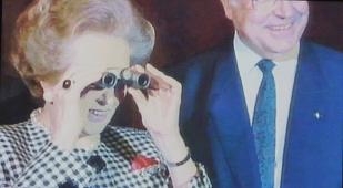 Margaret Thatcher was presented by Helmut Kohl with this binocular 2;1989;10%